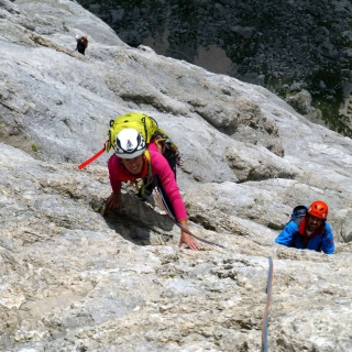 Arrampicata in Marmolada